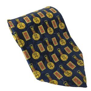 Marco Polo Italian Style Silk Novelty Necktie Gold Medals